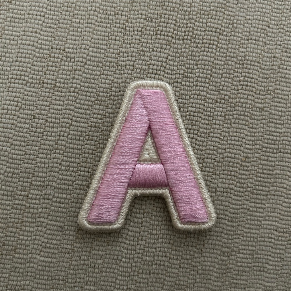 Stoney Clover Lane Flamingo Rolled Embroidery Letter A Patch